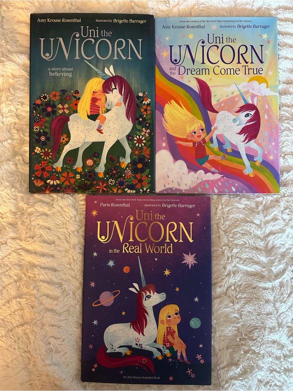 Uni the unicorn books set of 3 by Amy krouse Rosenthal